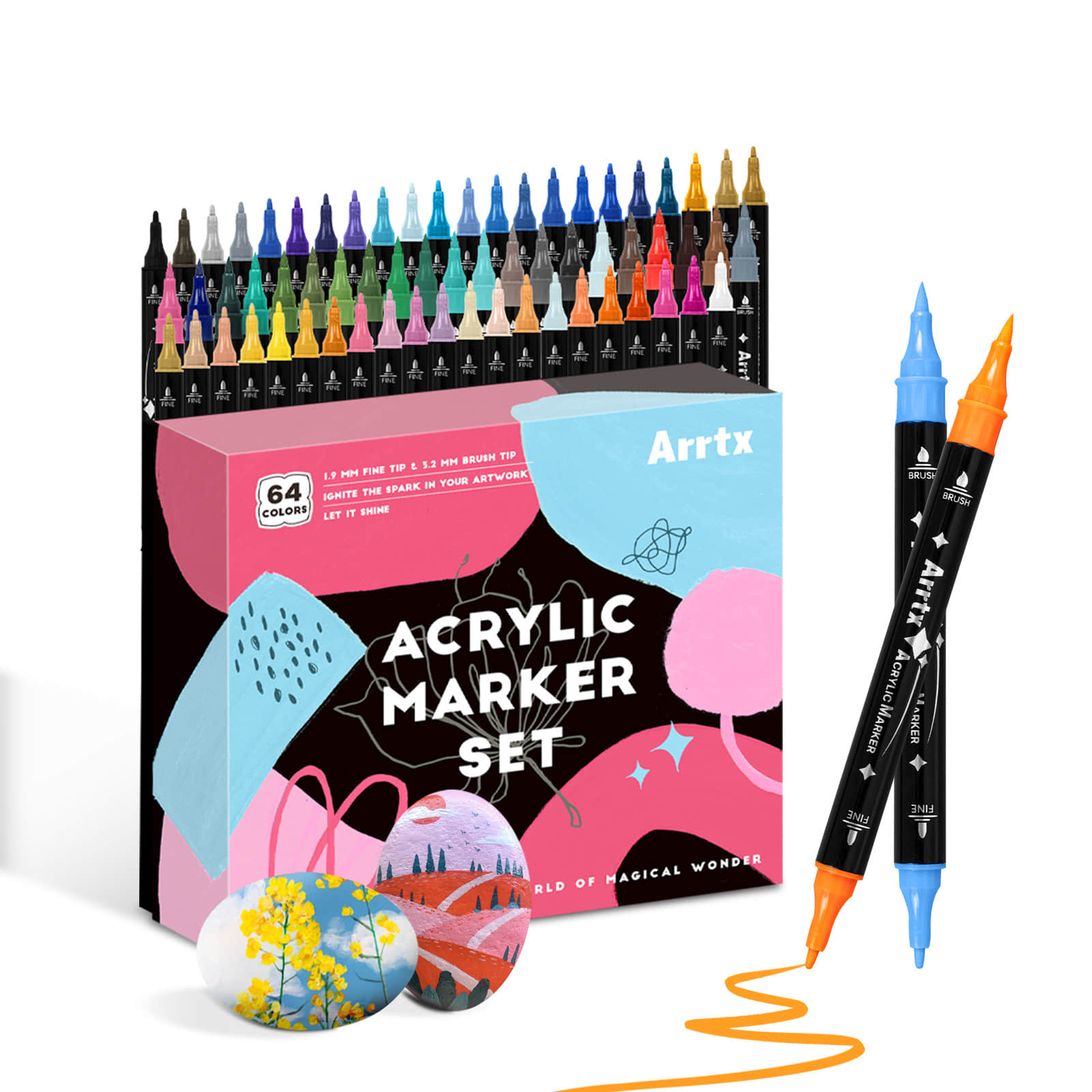 Copic Marker Classic - Arrtx 64 colori penne per vernice