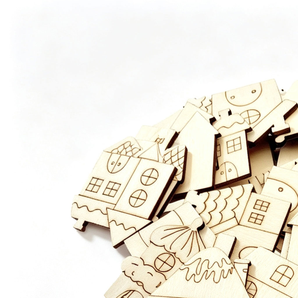 Decorazioni natalizie in legno - Christmas Craft Embellishment recensione e prezzo