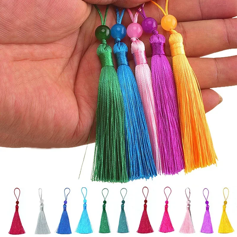 10/5 pezzi nappa di seta polie - Beaded Trim Fringe recensione e prezzo