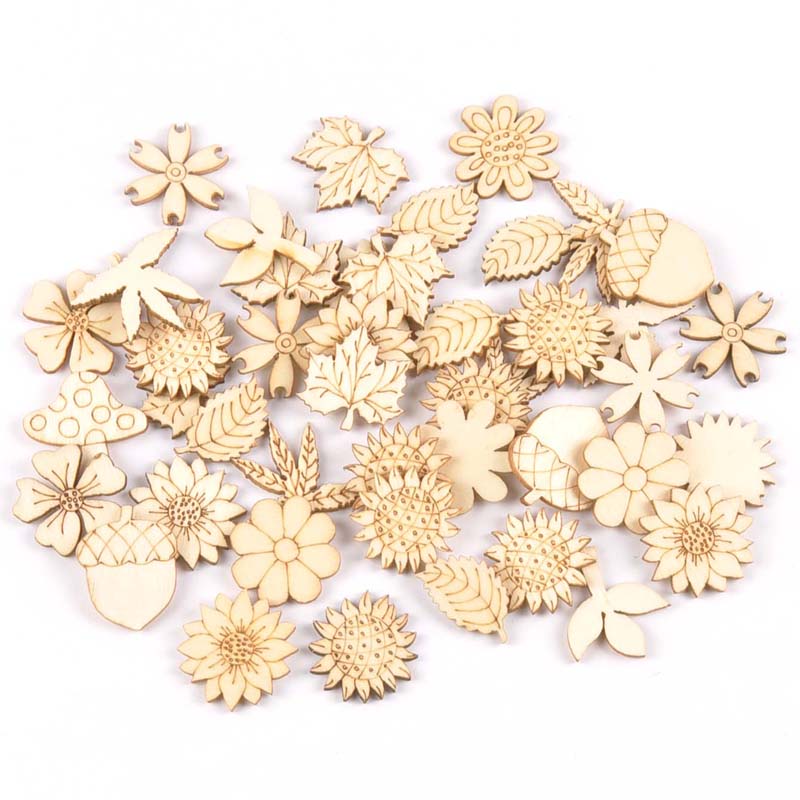 30 pz 25-30mm legno accessori  - Craft Embellishment recensione e prezzo