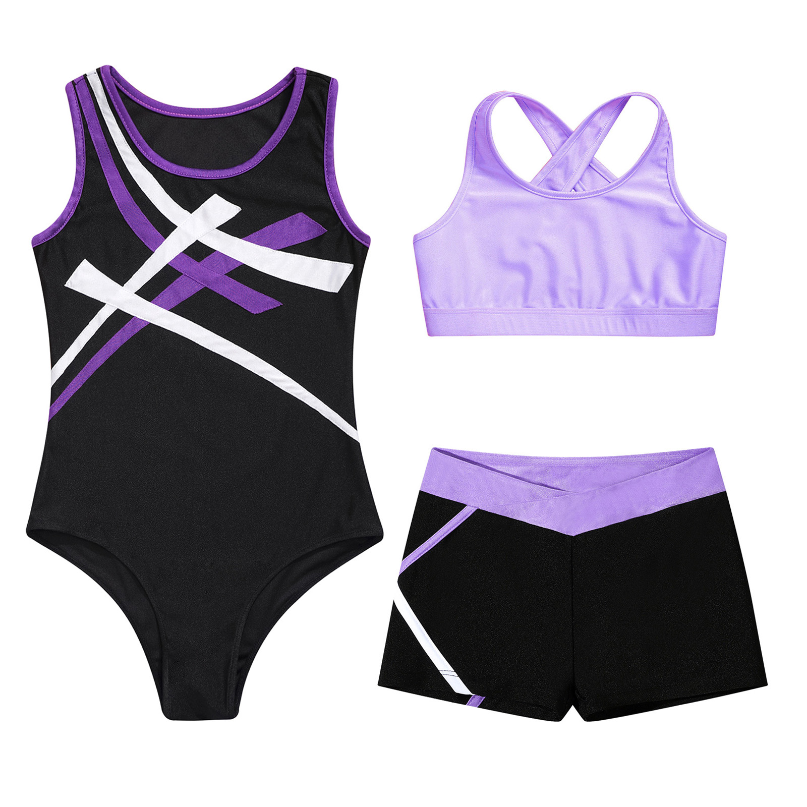Body da ginnastica senza manic - Rhinestone Banding Trim recensione e prezzo