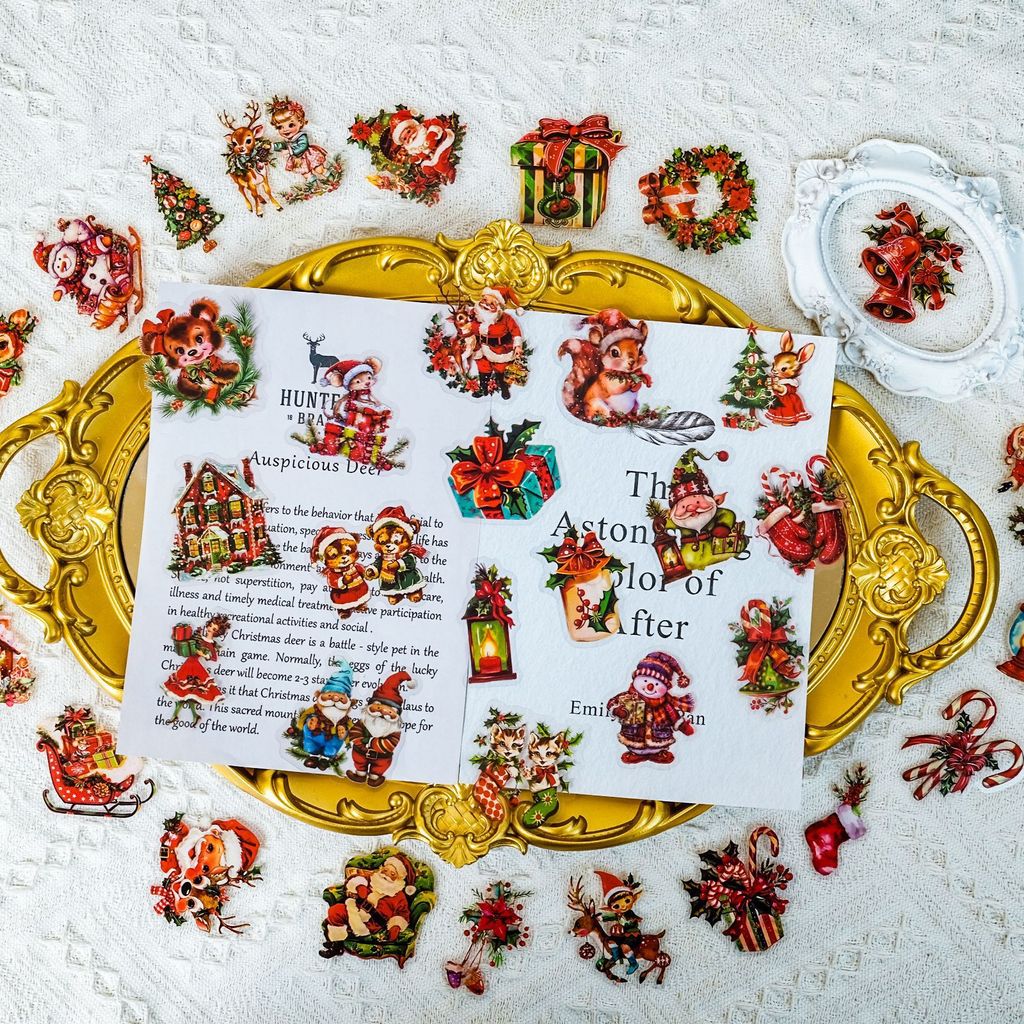 50 Adesivi in PET a Tema Babbo - Christmas Craft Embellishment recensione e prezzo
