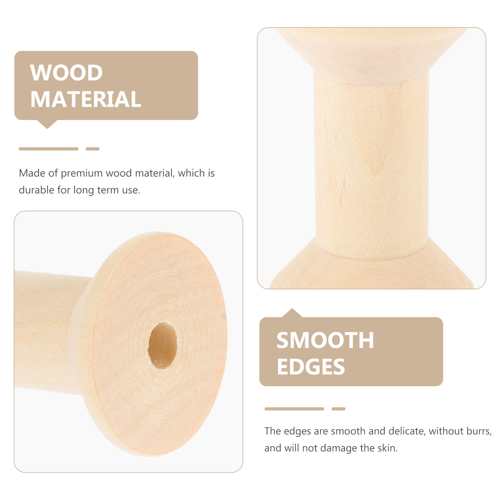 5 bobine in legno, lisce e lev - Embroidery Craft recensione e prezzo