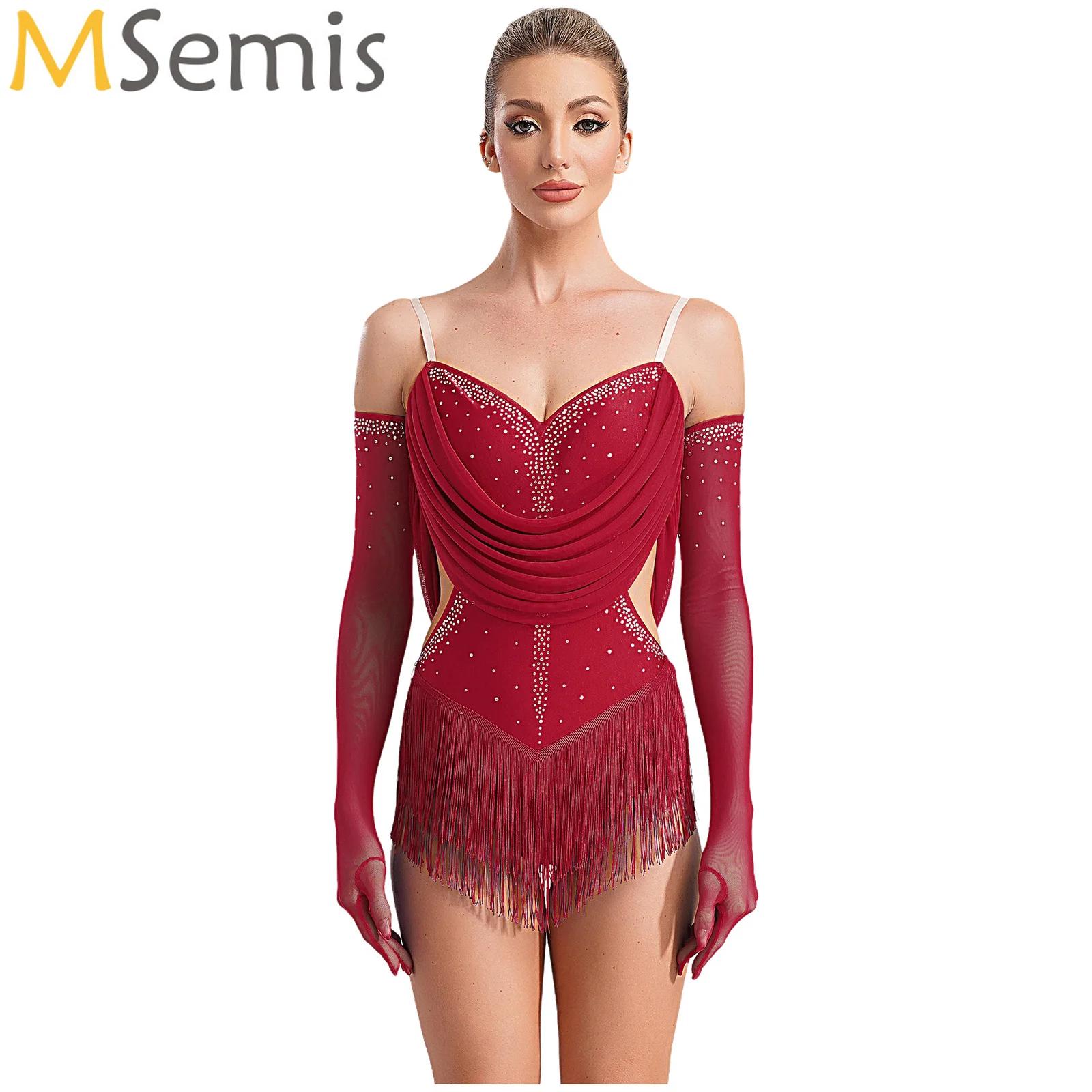 Body da ballo latino con nappe - Rhinestone Banding Trim recensione e prezzo