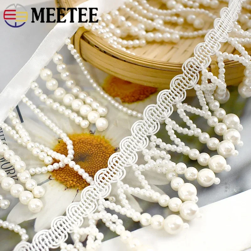 1/2 Metri di Perle In Rilievo  - Beaded Trim Fringe recensione e prezzo