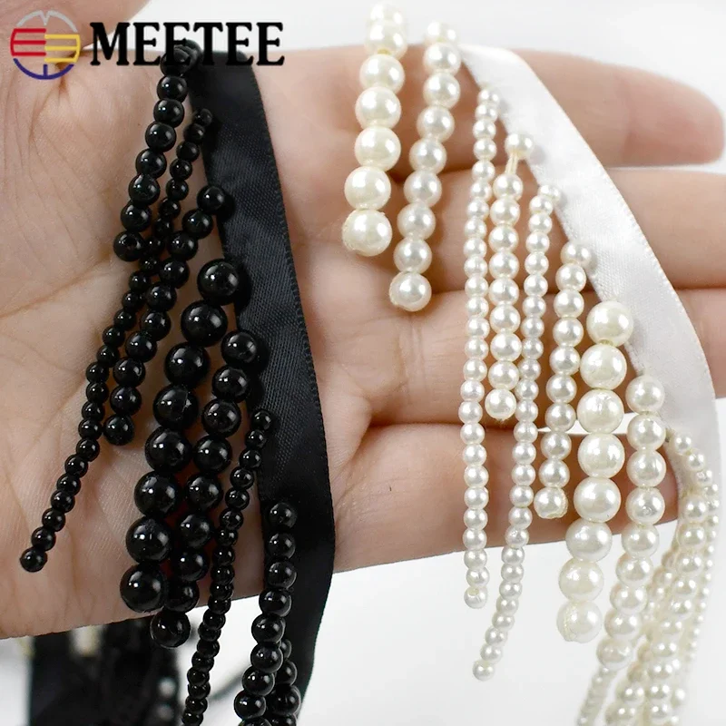 1/2 Metri di Perle In Rilievo  - Beaded Trim Fringe recensione e prezzo