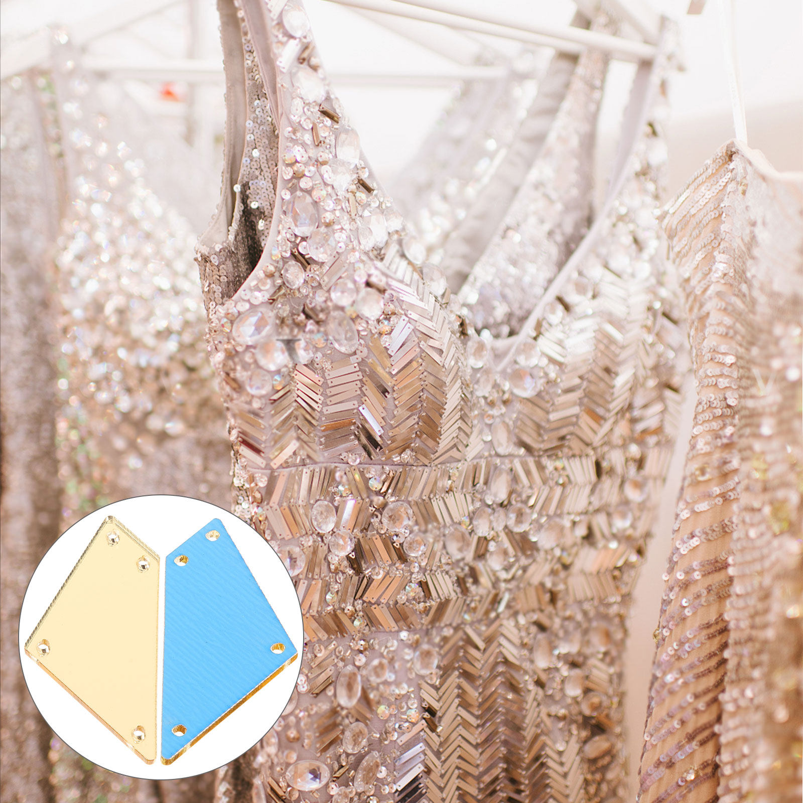 50 pezzi di strass a forma di  - Sew On Rhinestone recensione e prezzo