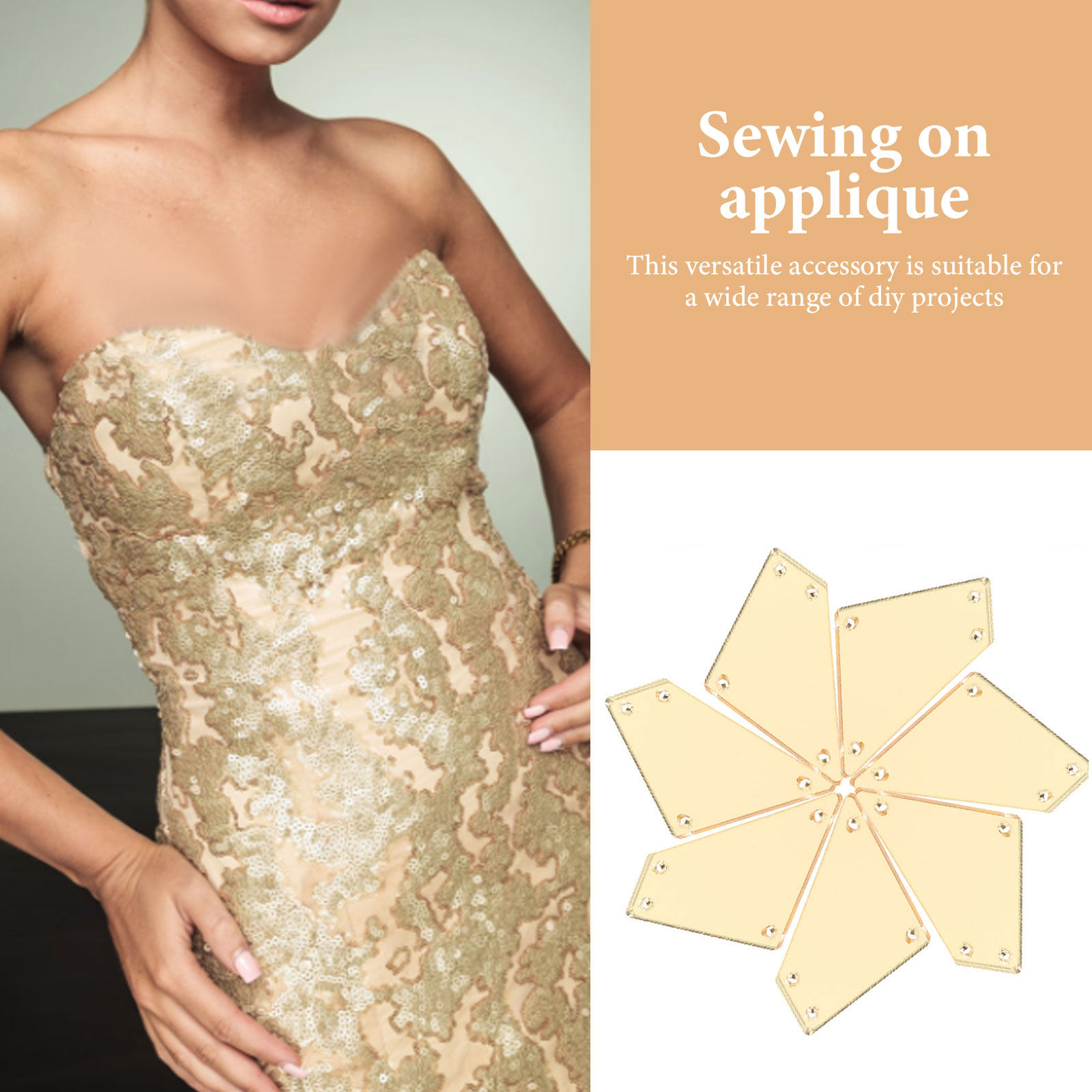 50 pezzi di strass a forma di  - Sew On Rhinestone recensione e prezzo